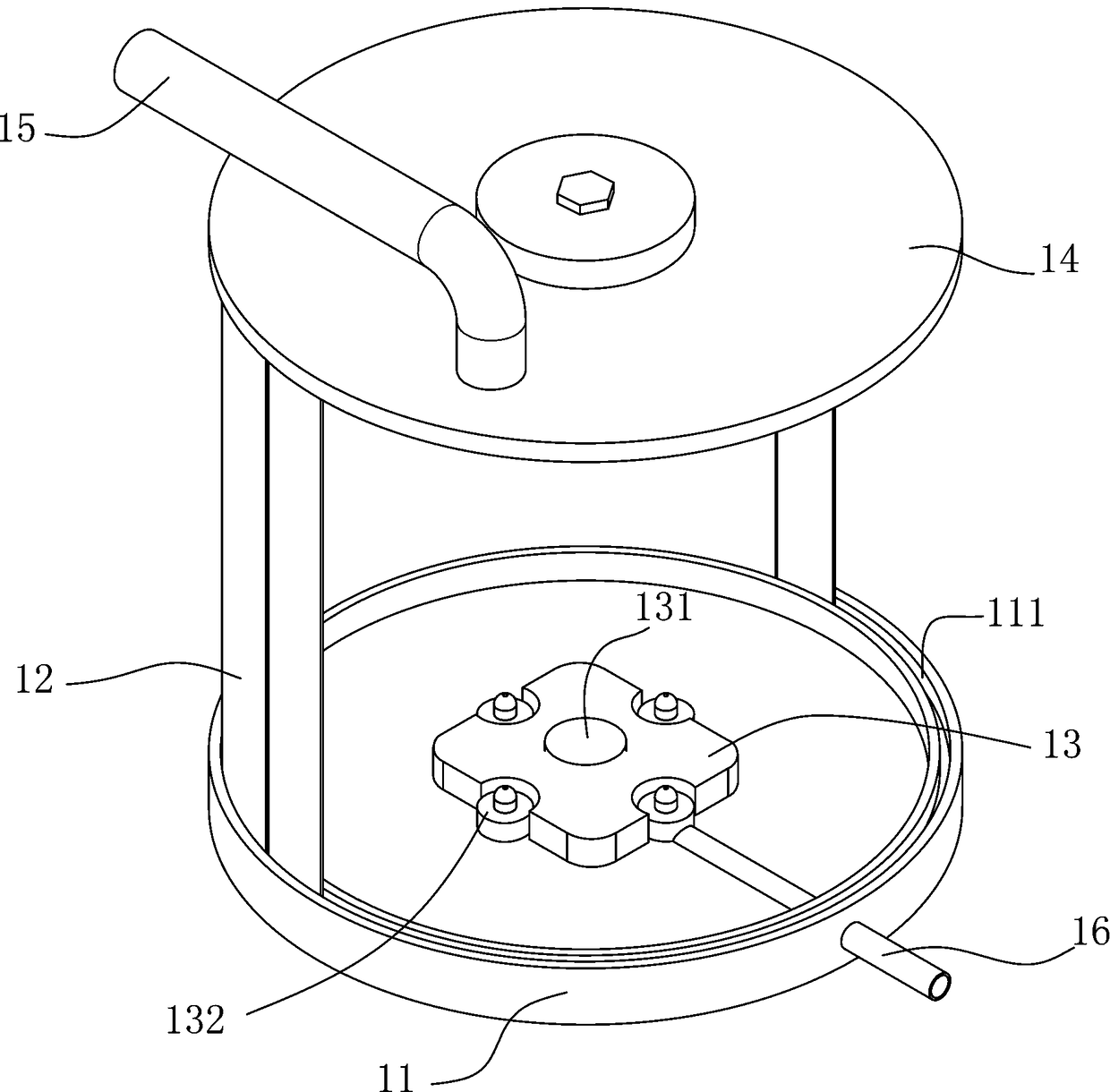 Ultrasonic spraying structure