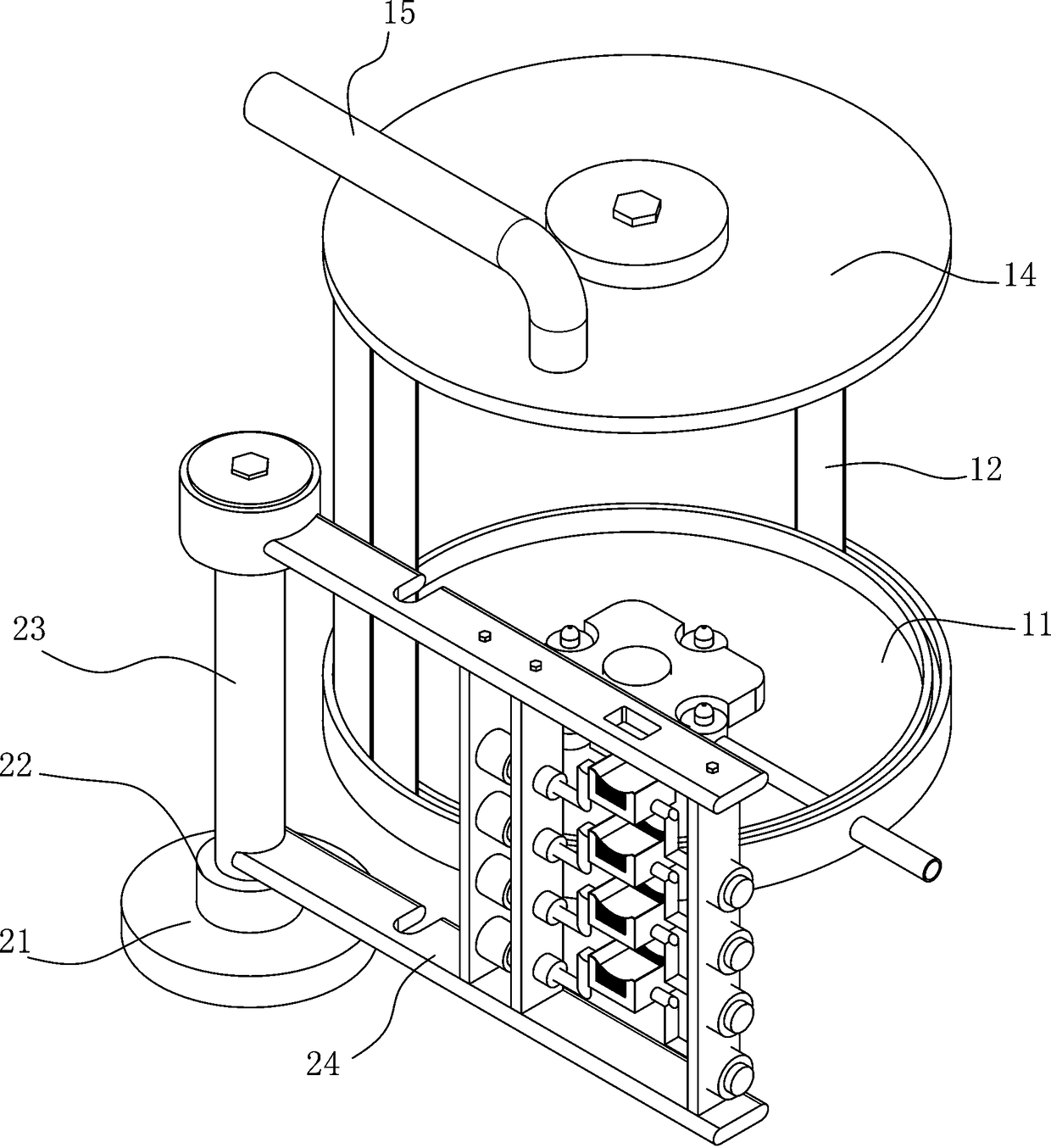 Ultrasonic spraying structure