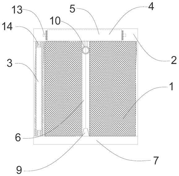 Novel dustproof screen door