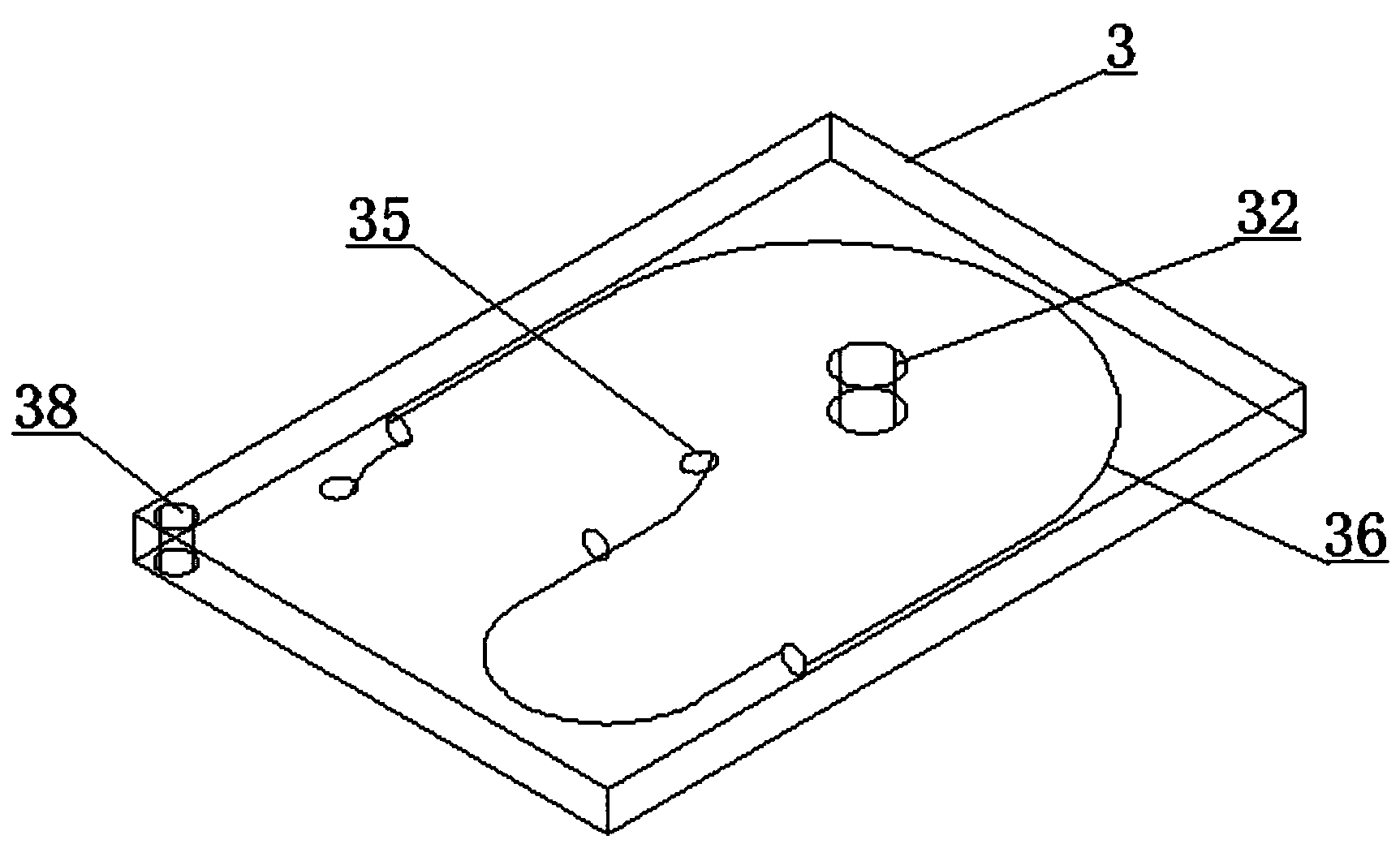 High-efficiency energy-saving heating base