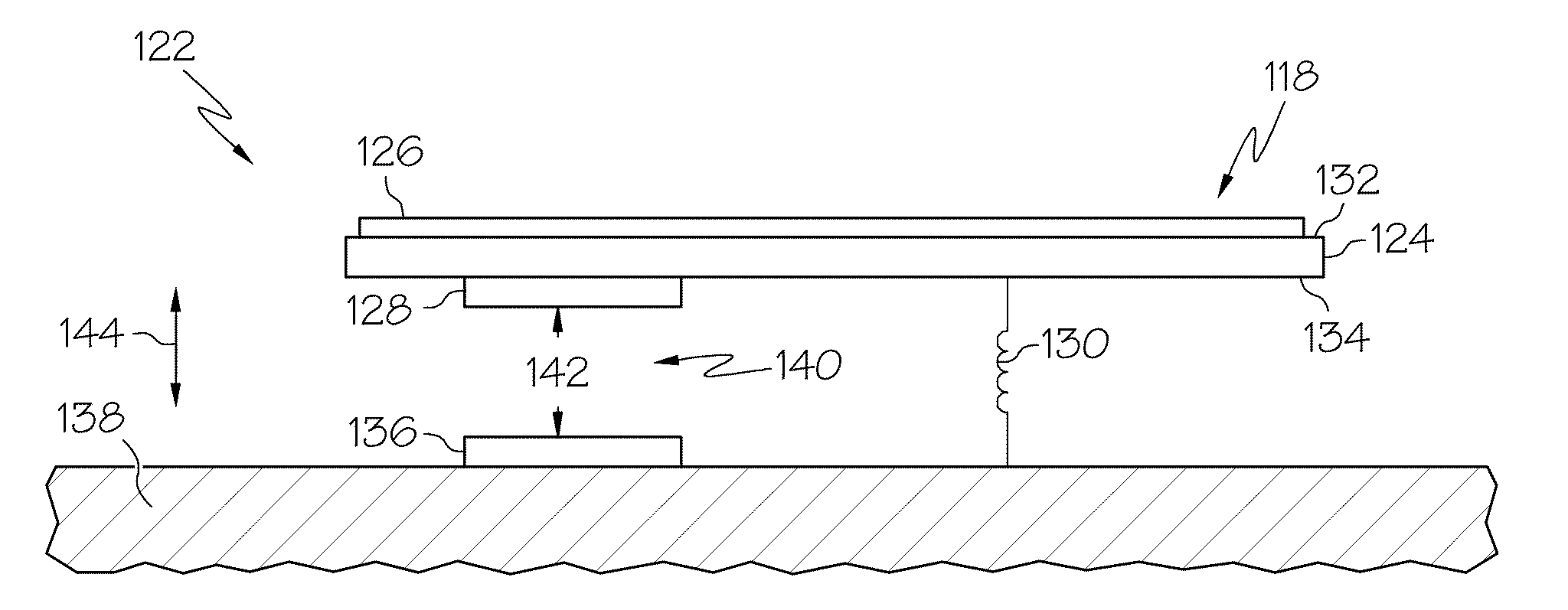 Input device with capacitive force sensor and method for constructing the same