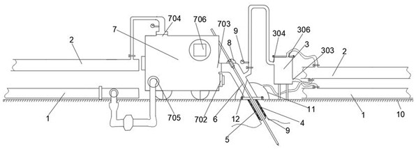 An underground coal mine dredging borehole water and gas blowout prevention device and its installation method