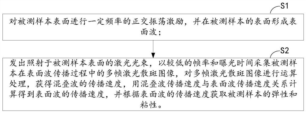 Viscoelasticity Detection System and Method Based on Low Frame Rate Laser Speckle Contrast Imaging