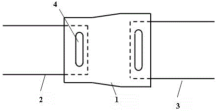 A non-equal-diameter welded butt joint aluminum alloy pipe