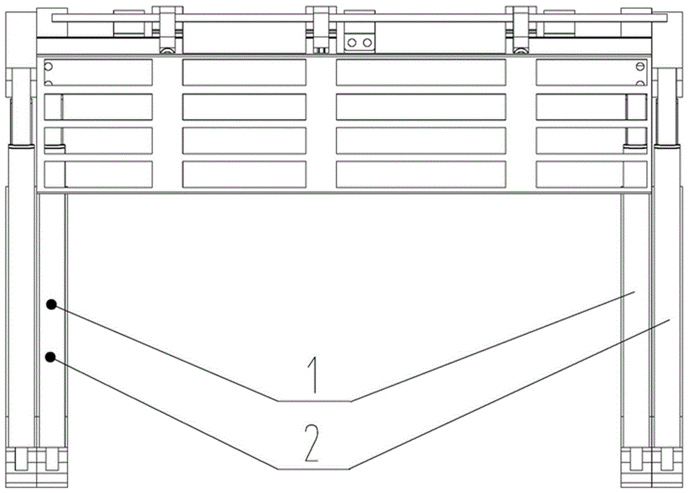 Fully mechanized excavation face automatic anchor protection, slide rail type stepping temporary support bracket