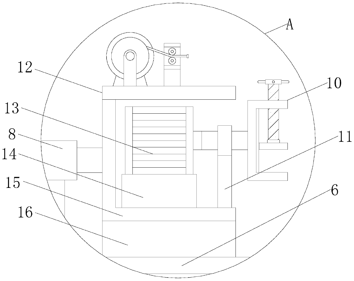 Fixing device facilitating machining of aluminum plate