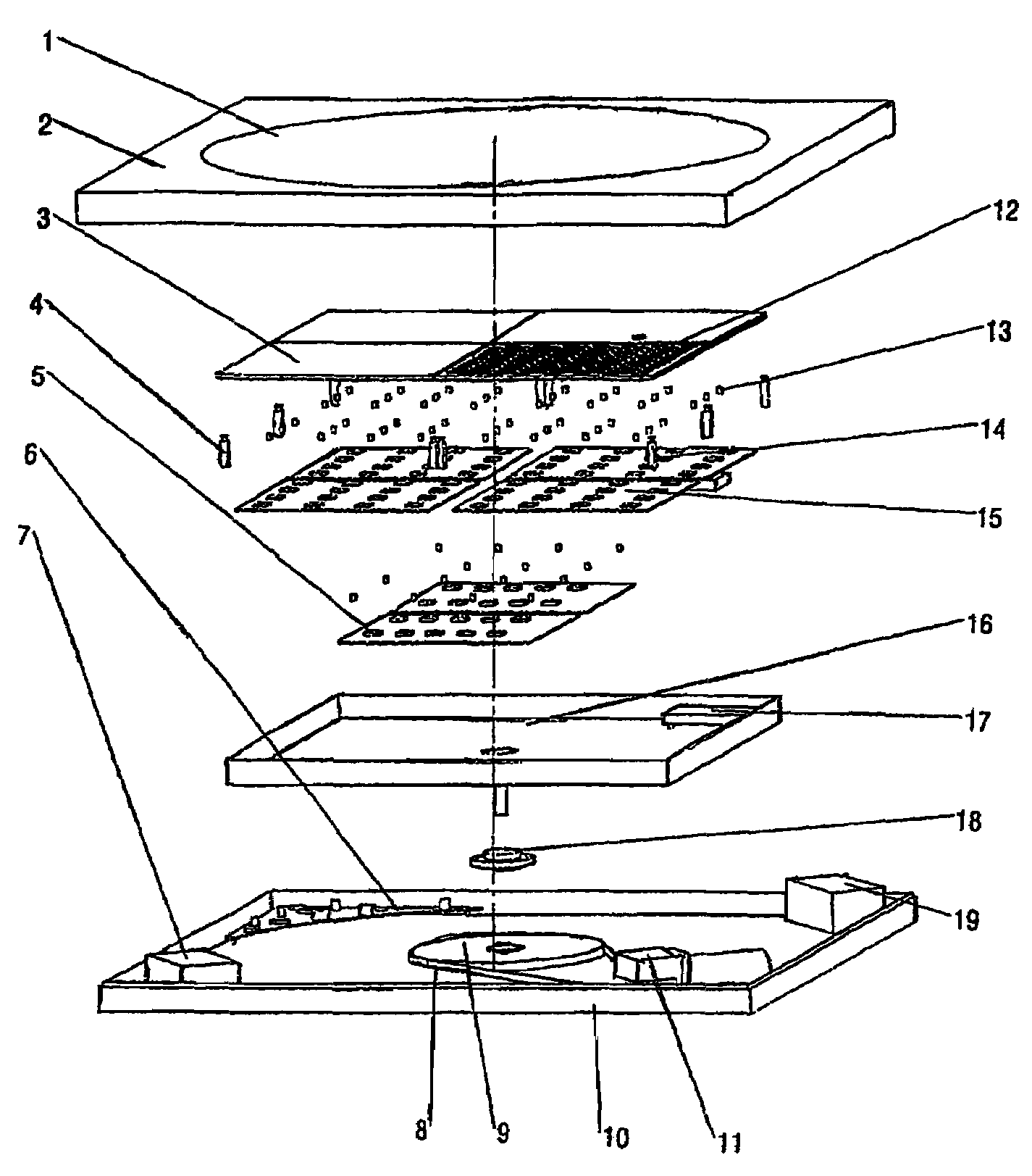 Flat mobile antenna system