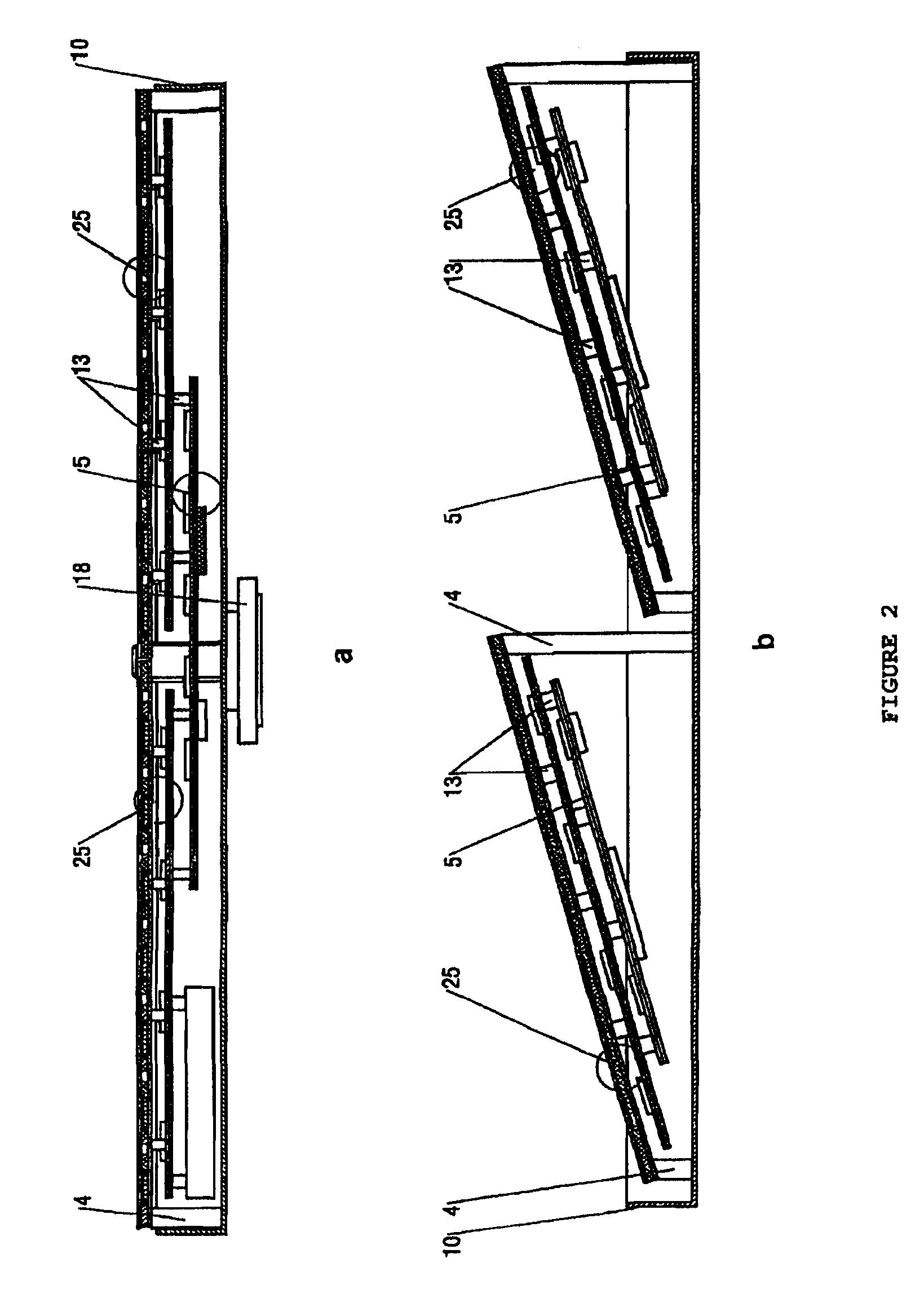 Flat mobile antenna system