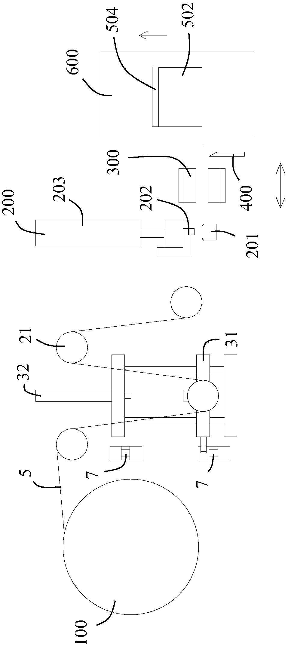 Glue sticking component and glue sticking device