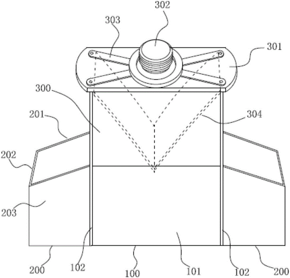 Labor-saving and efficient tree digging device and manufacturing method thereof