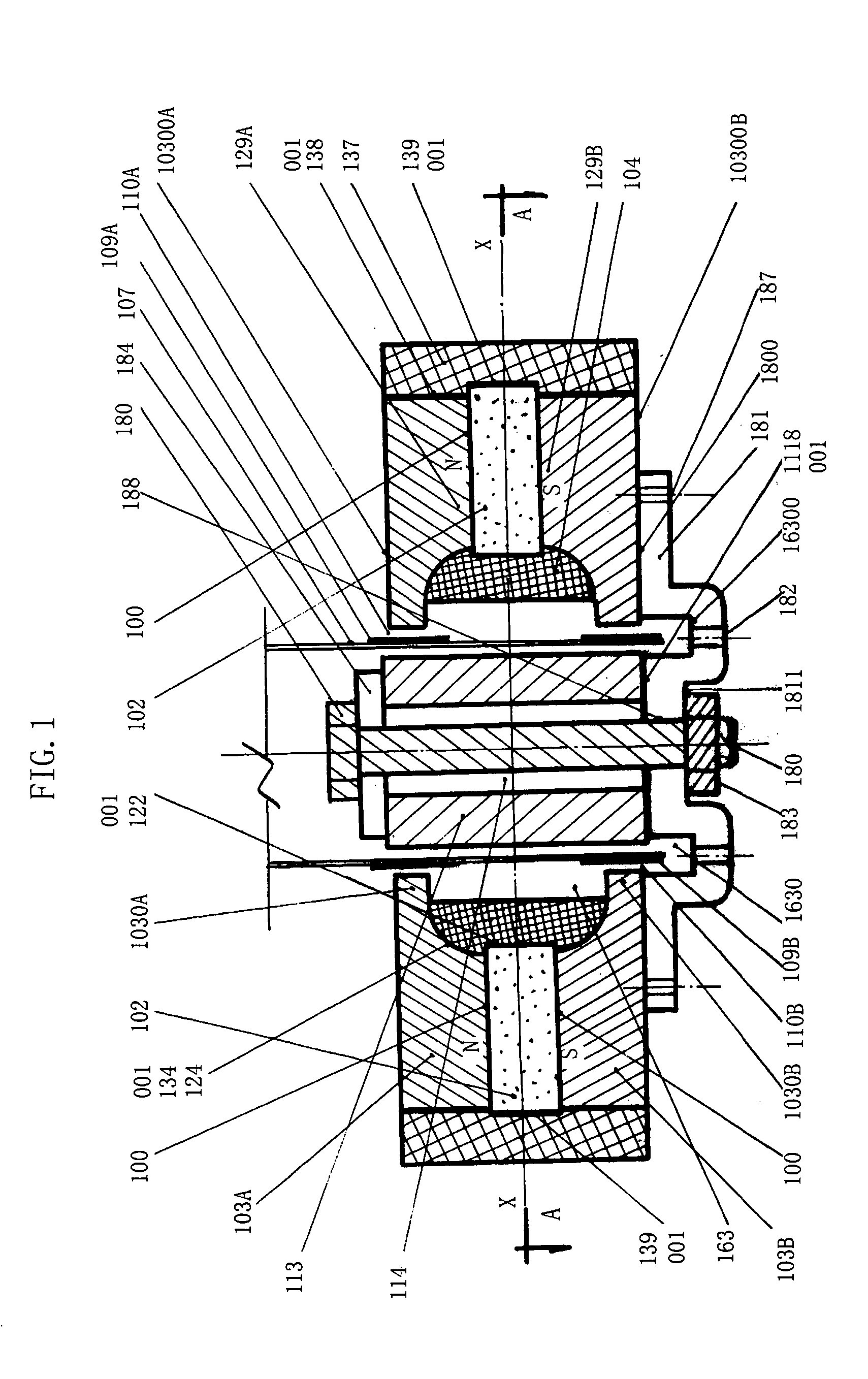 Transducer with dual coil and dual magnetic gap