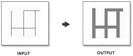 Parcel area calculating method based on line path