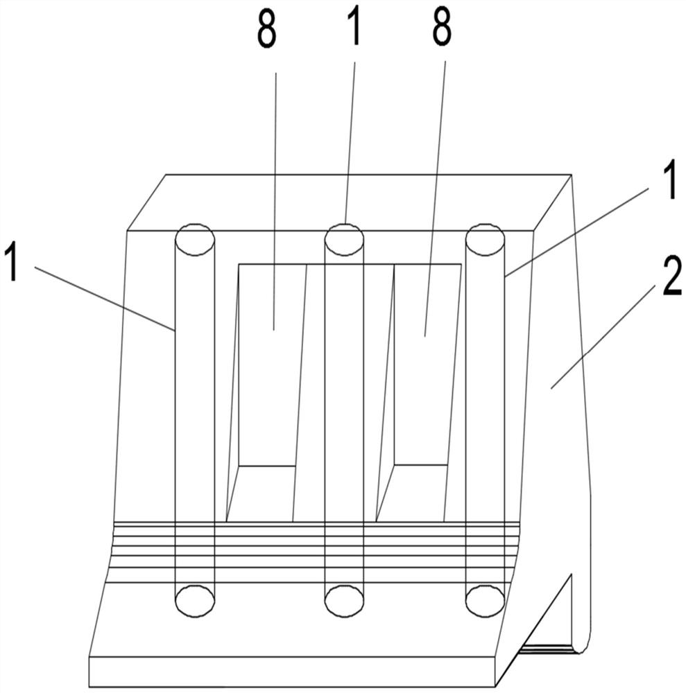 A prefabricated anti-collision wall and its installation method