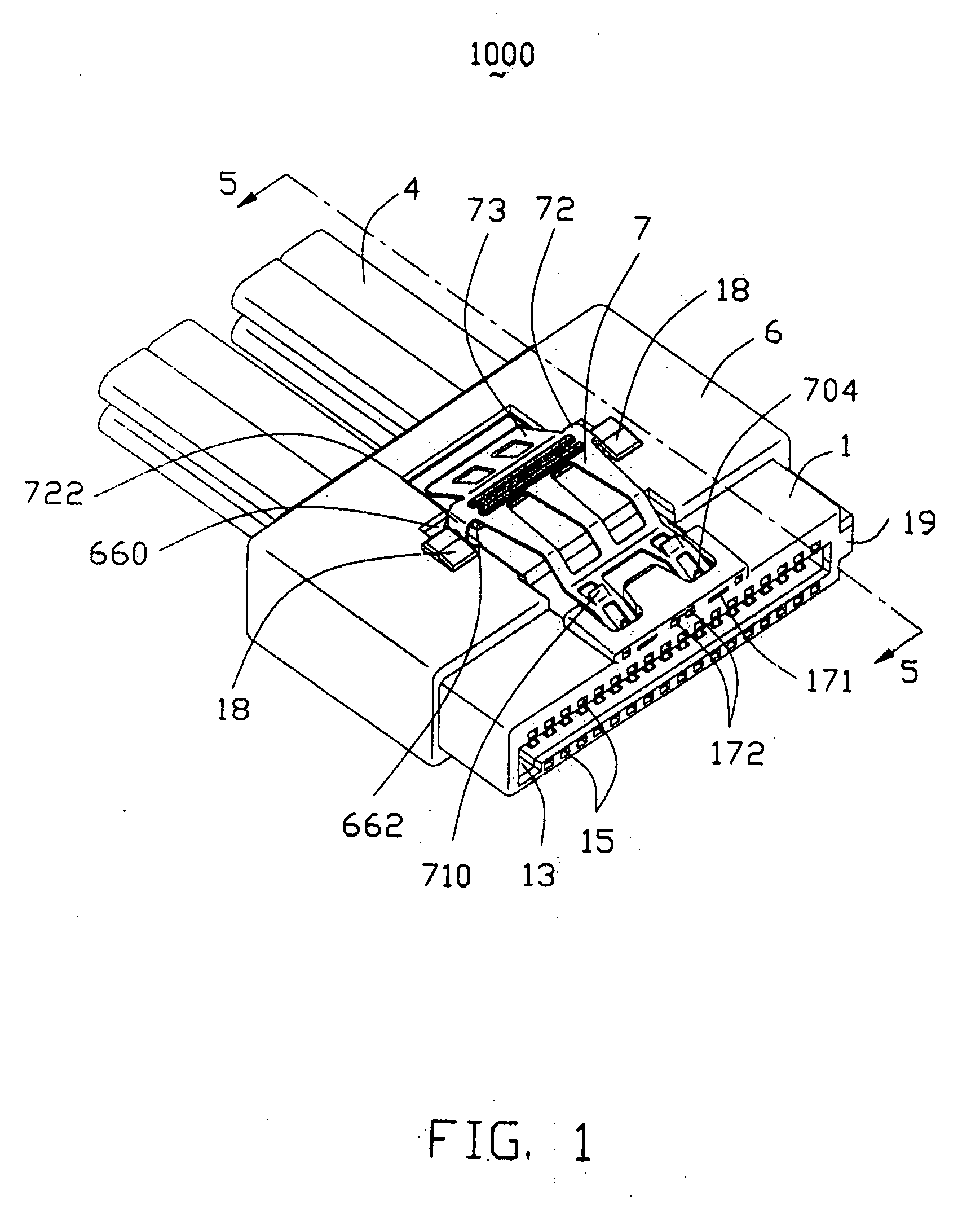 Serial ATA cable assembly with small size