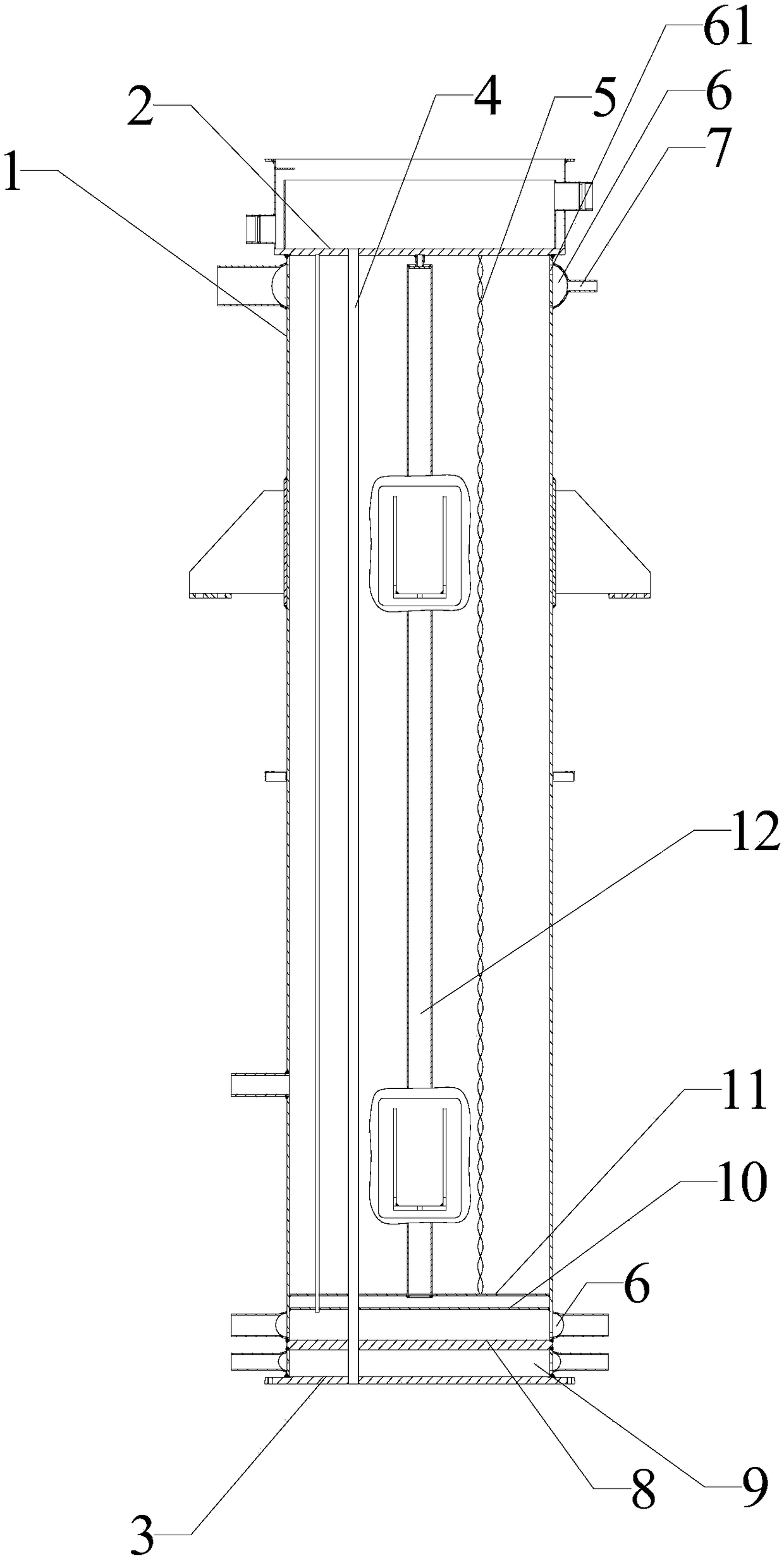 Dry type tube ice evaporator