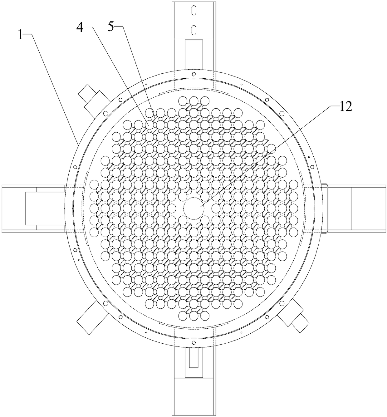 Dry type tube ice evaporator