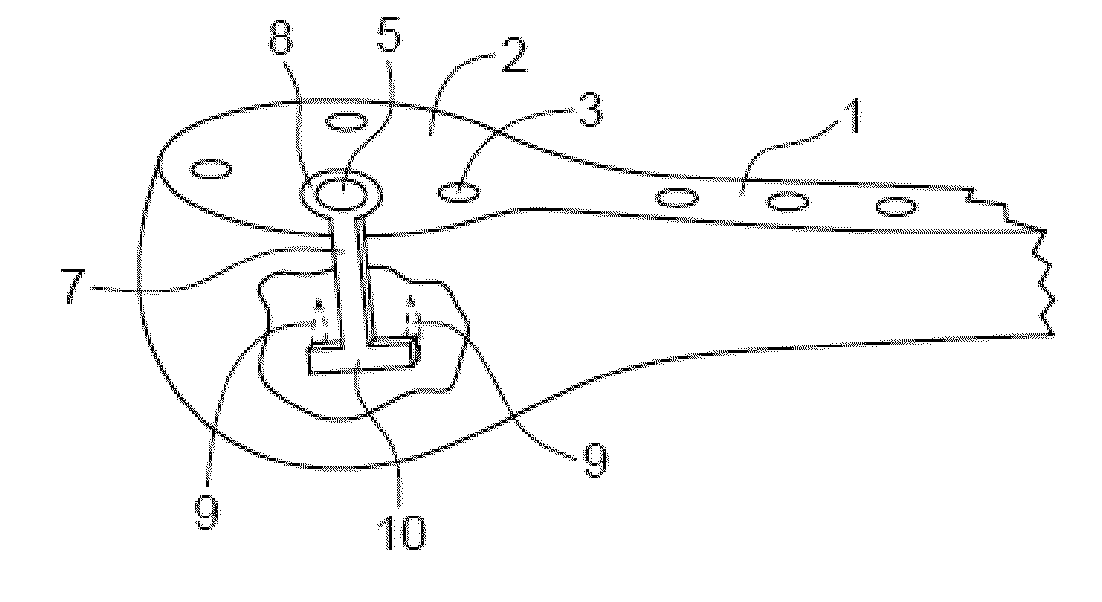 Proximal humerus greater tuberosity hook-arm clip