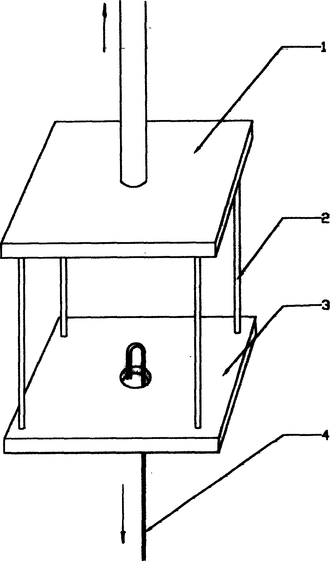 Method of determining cord hardness and testing stand