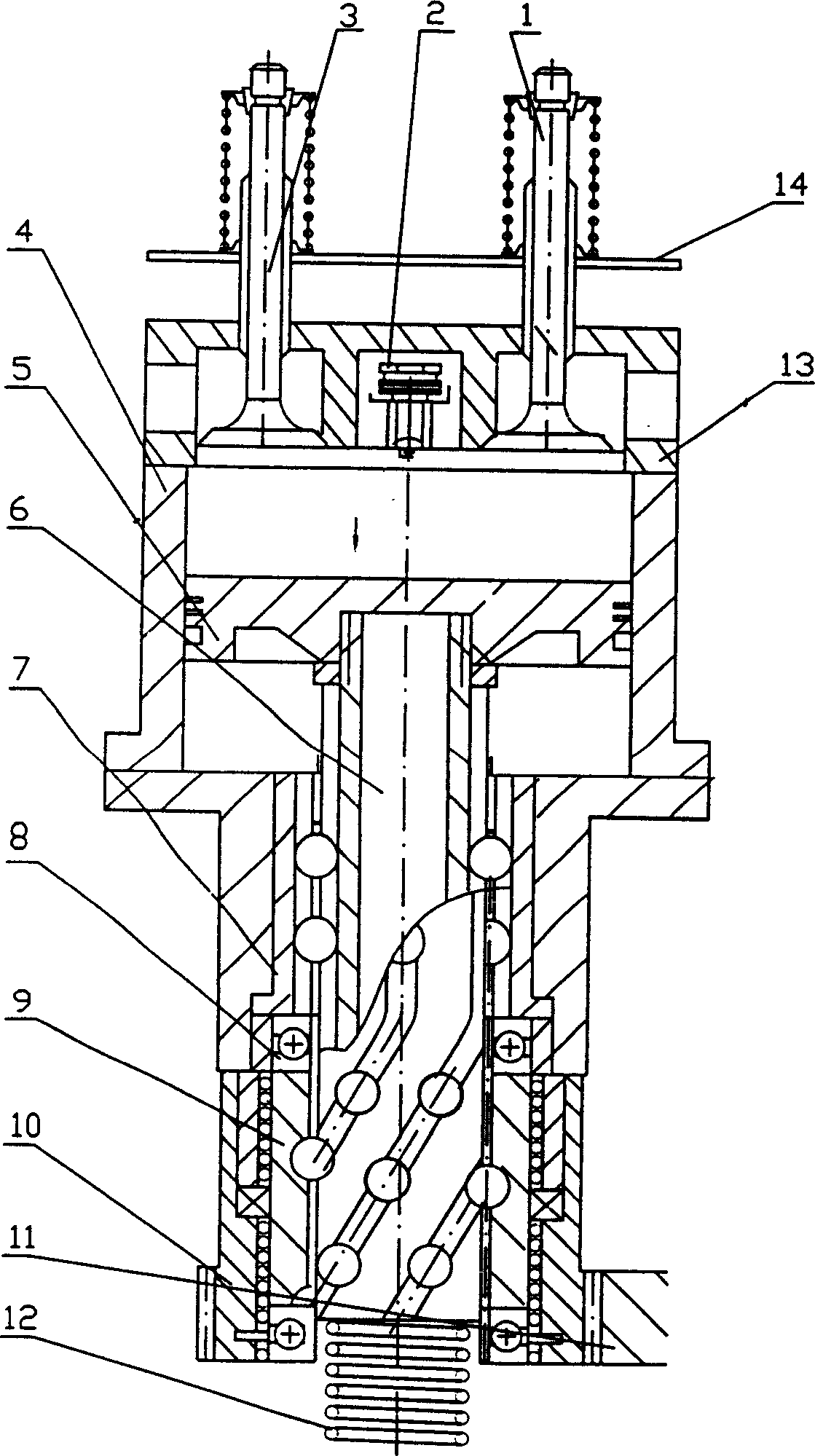 Two stroke operation engine and its two stroke operation process