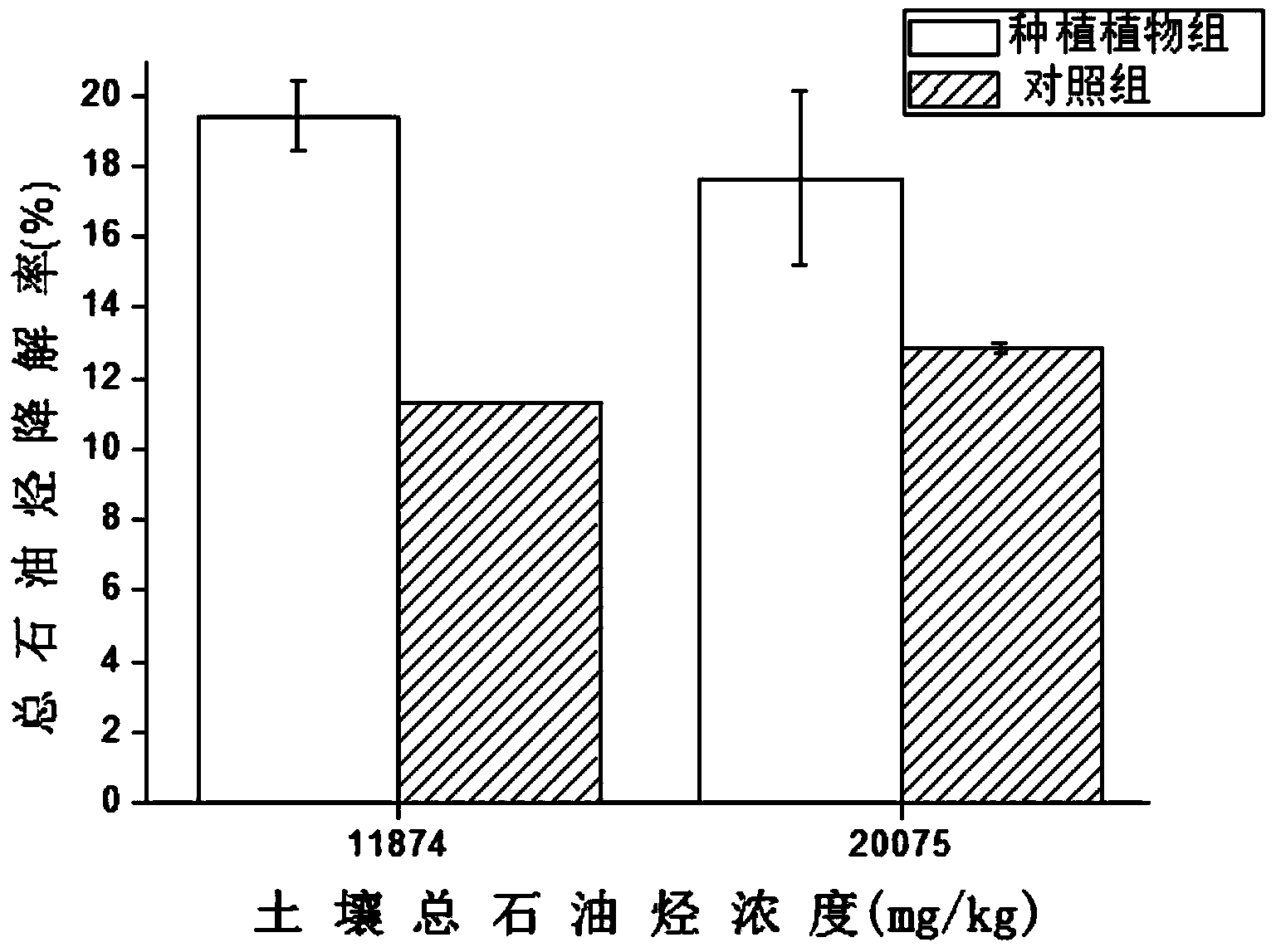 Method for restoring petroleum-polluted soil by utilization of wild ornamental plant wild iris