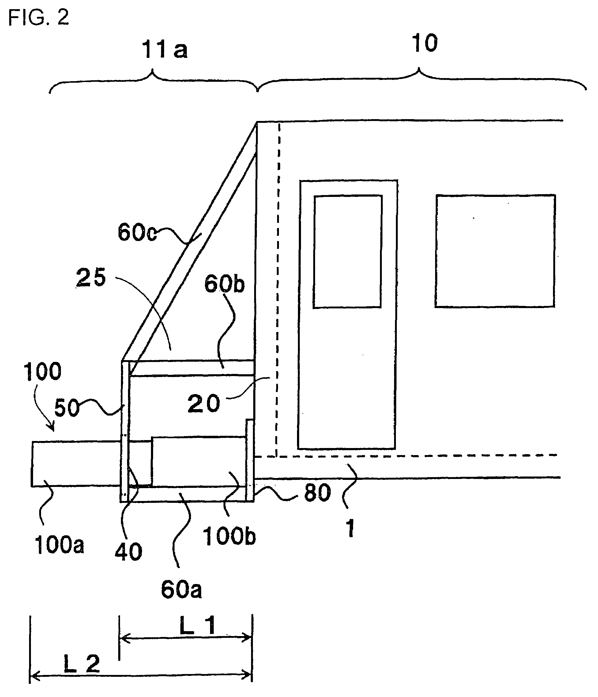 Transportation machine with energy absorbing structure