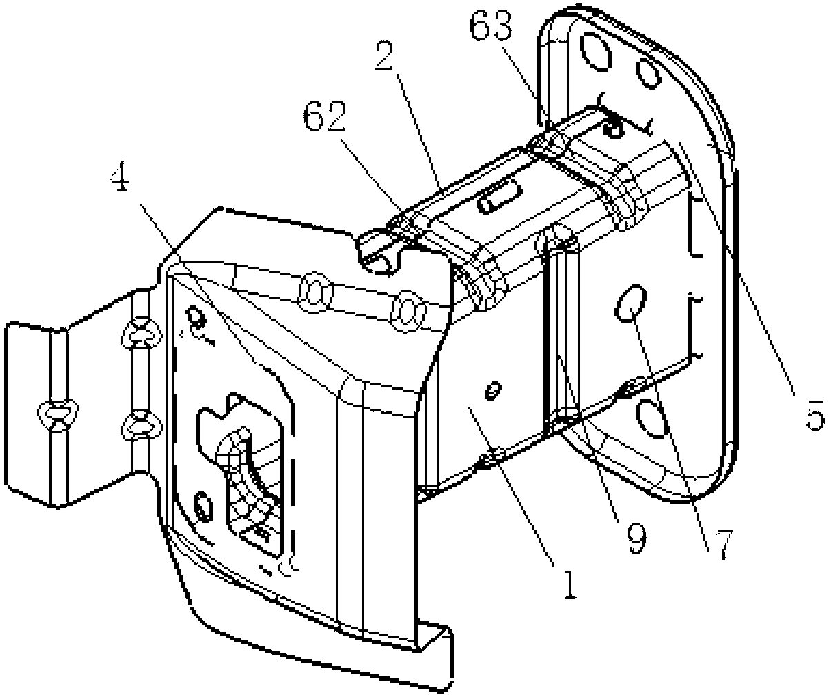 Automobile energy absorption box structure