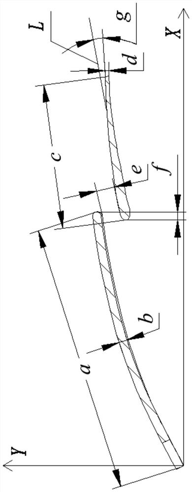 Centrifugal ventilating vane with slotted structure