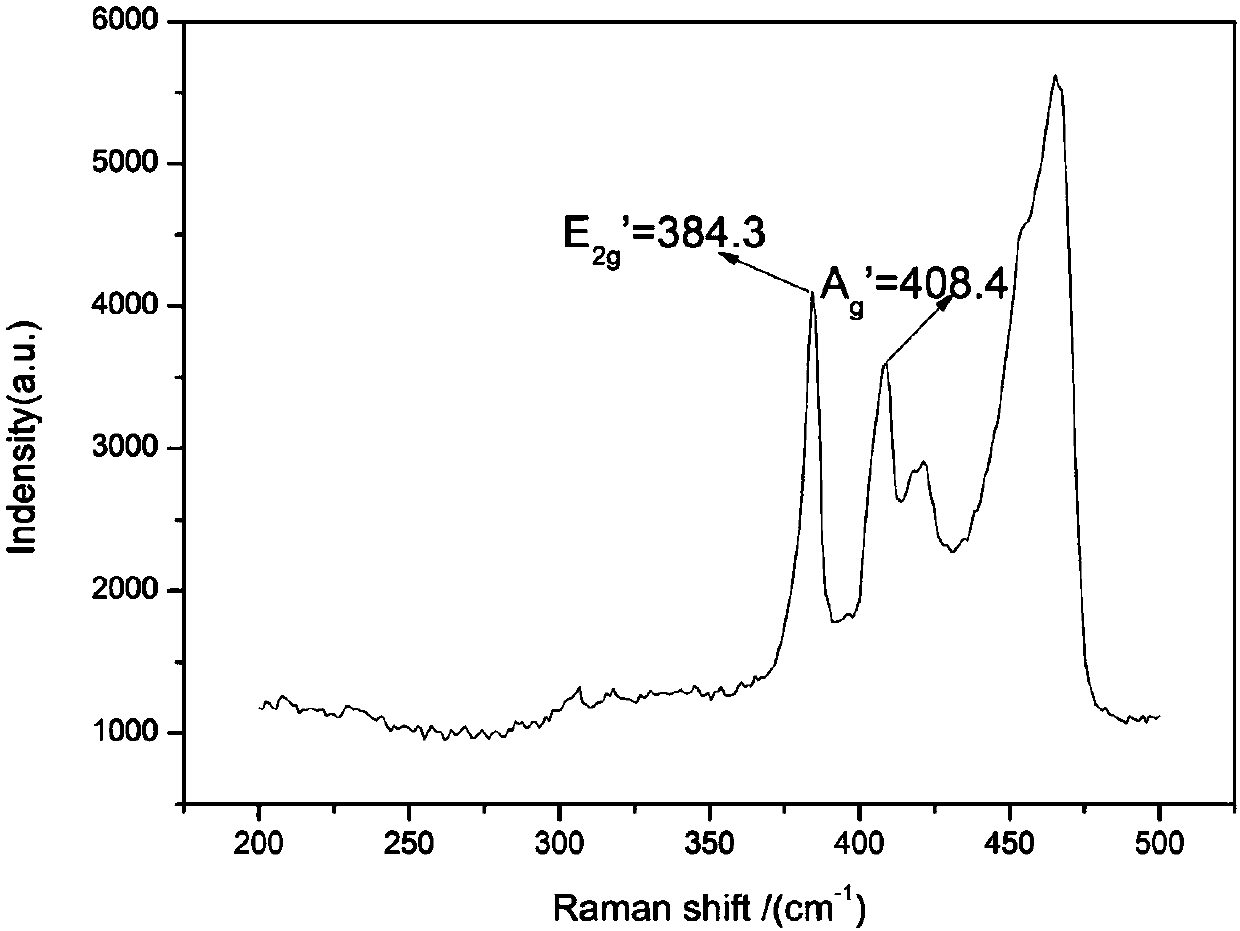 A method for preparing graphene-like molybdenum disulfide-ferric oxide composite material by reduction of protein substances