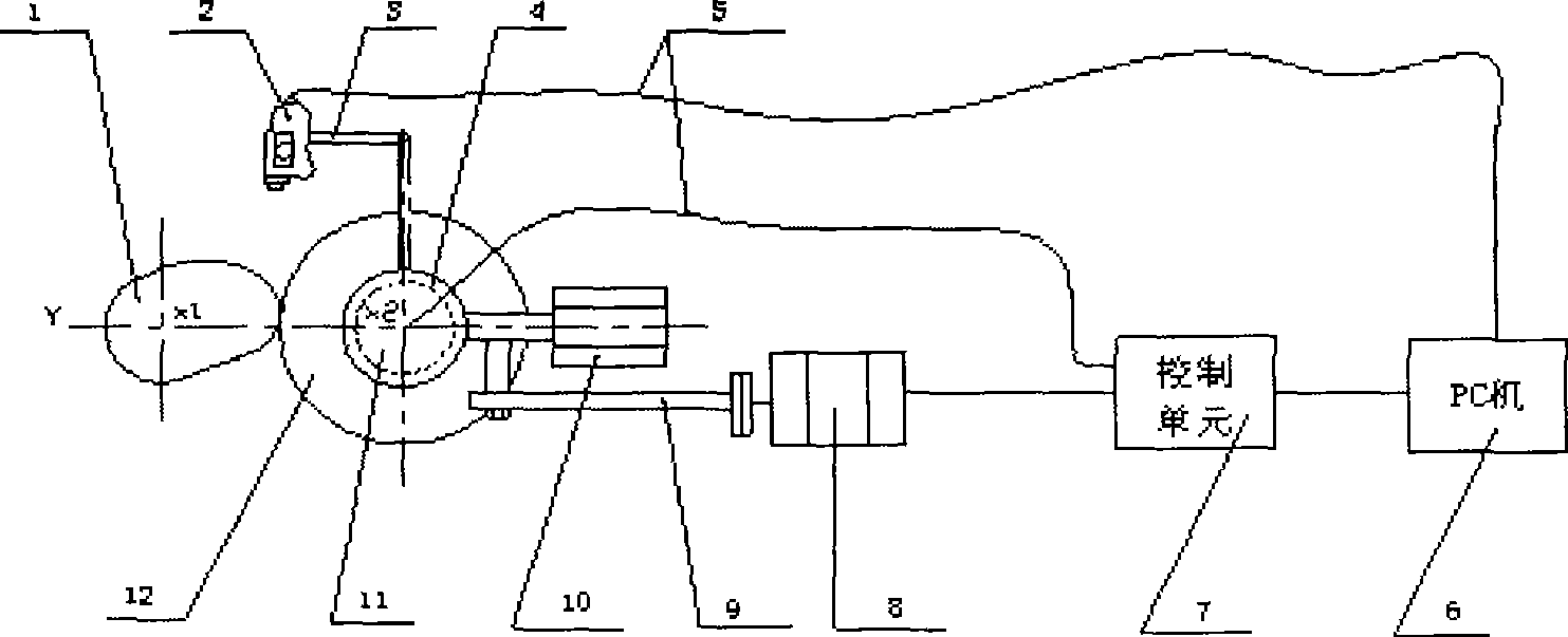 Cam grinding control system and method based on PC and infrared thermal imaging system