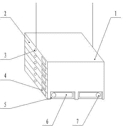 Drawer type ceiling concealed cabinet