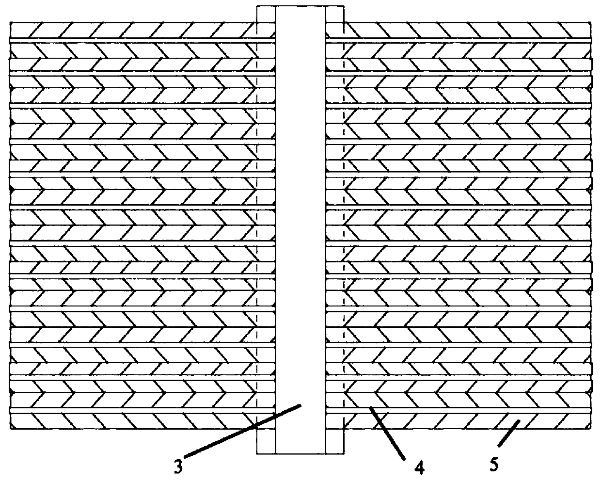 Leaching solution interception process of weathering crust leaching type rare earth ore in southern China