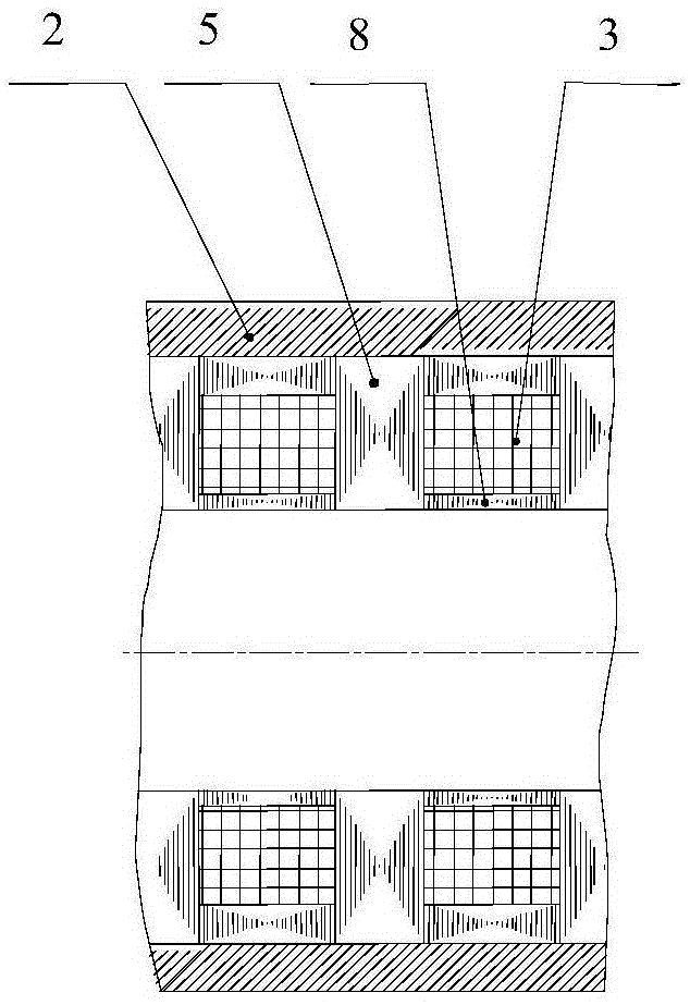 Permanent magnetic submersible linear motor and manufacturing method thereof