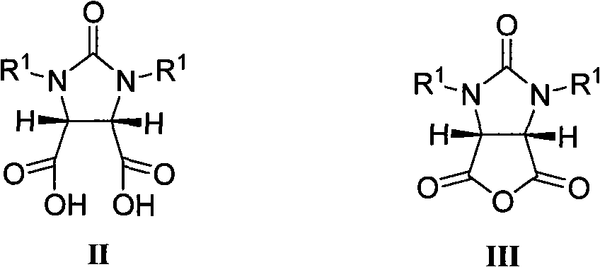 Stereoselective total synthesis method of (+)-biotin