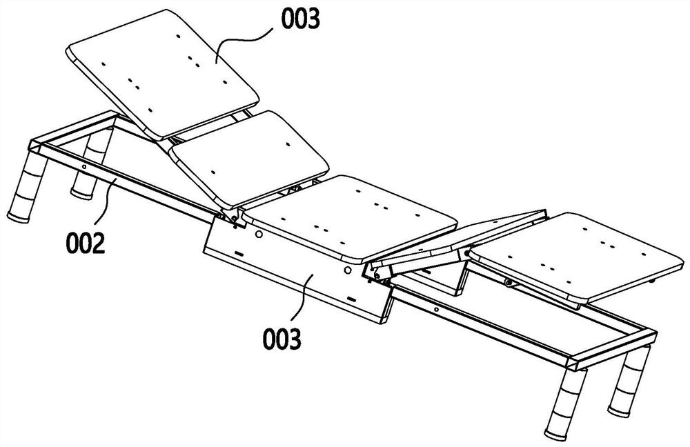 Electric bed frame and electric bed