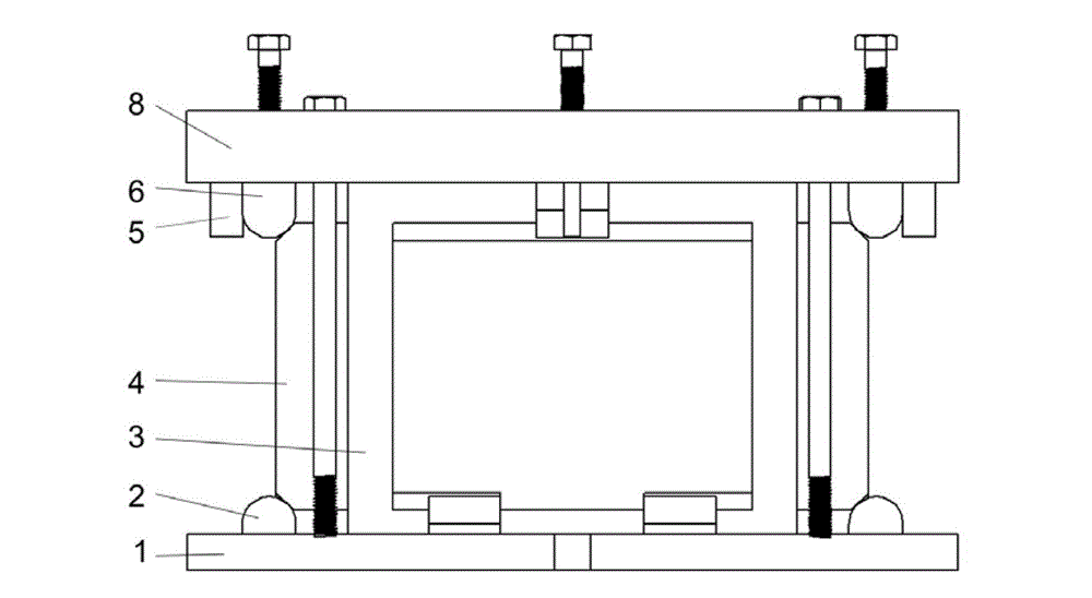 External airway type flat solid oxide fuel cell stack and assembling method