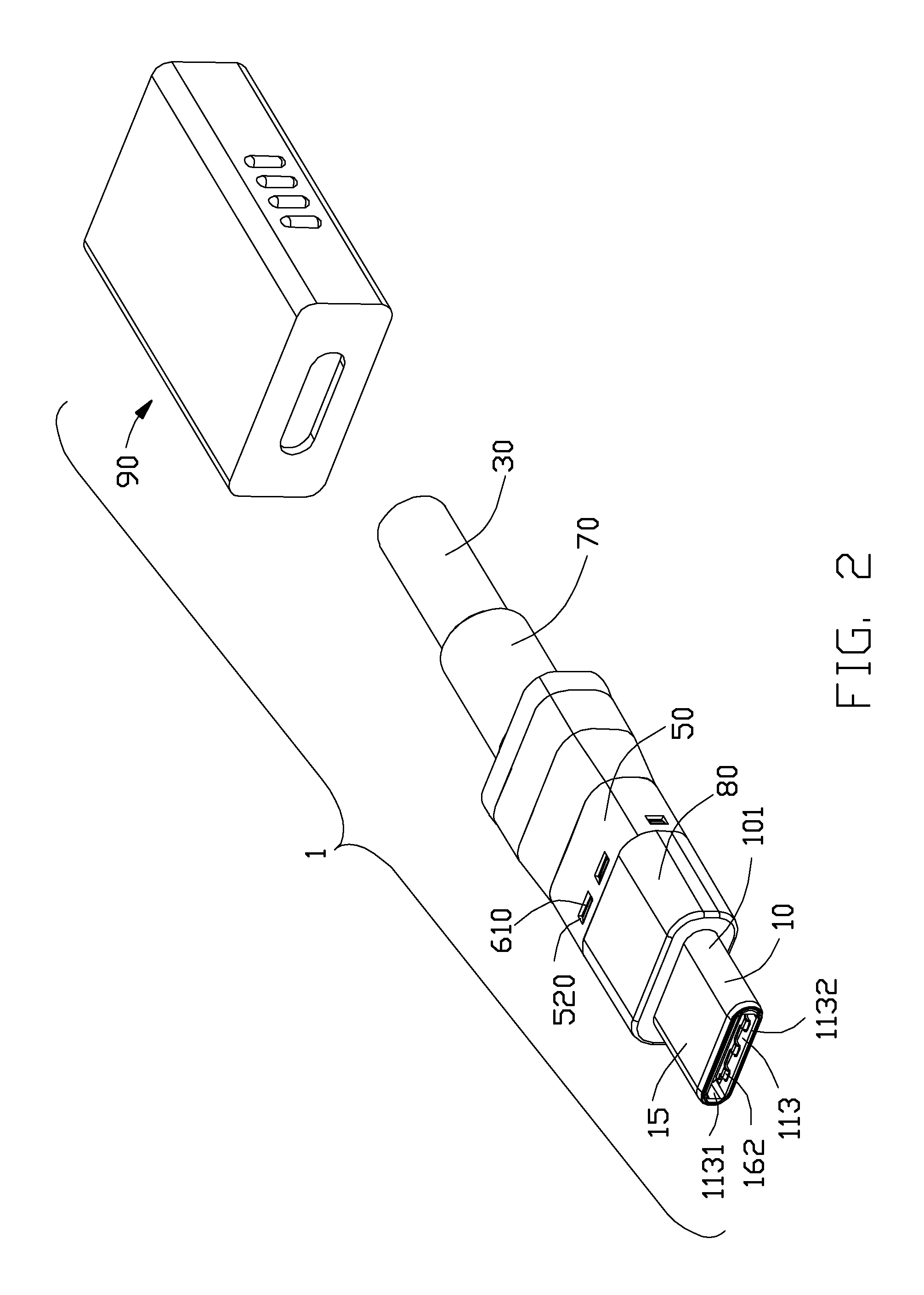 Plug connector assembly having improved anti-EMI performance