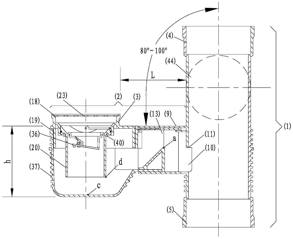 A kind of building drainage concentrator