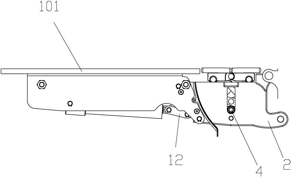 Waist bridge structure and operating table thereof