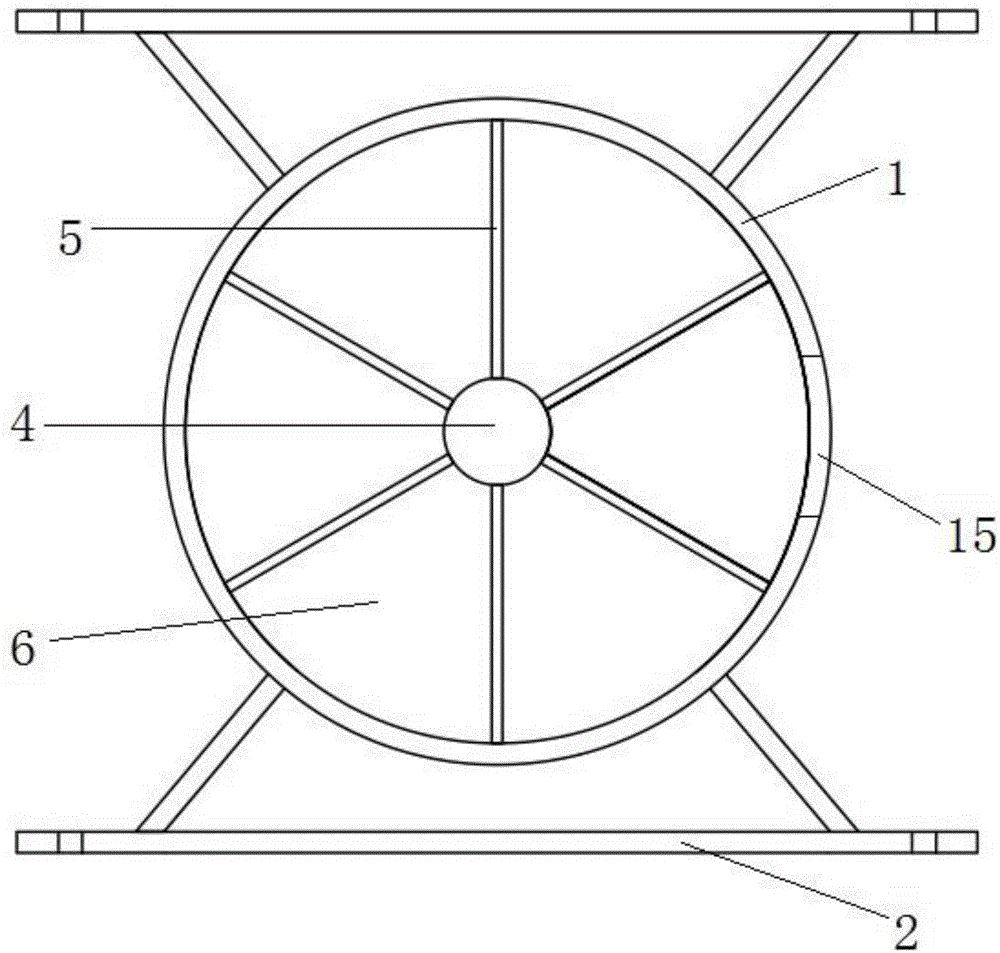 Live fish size detection device and detection method