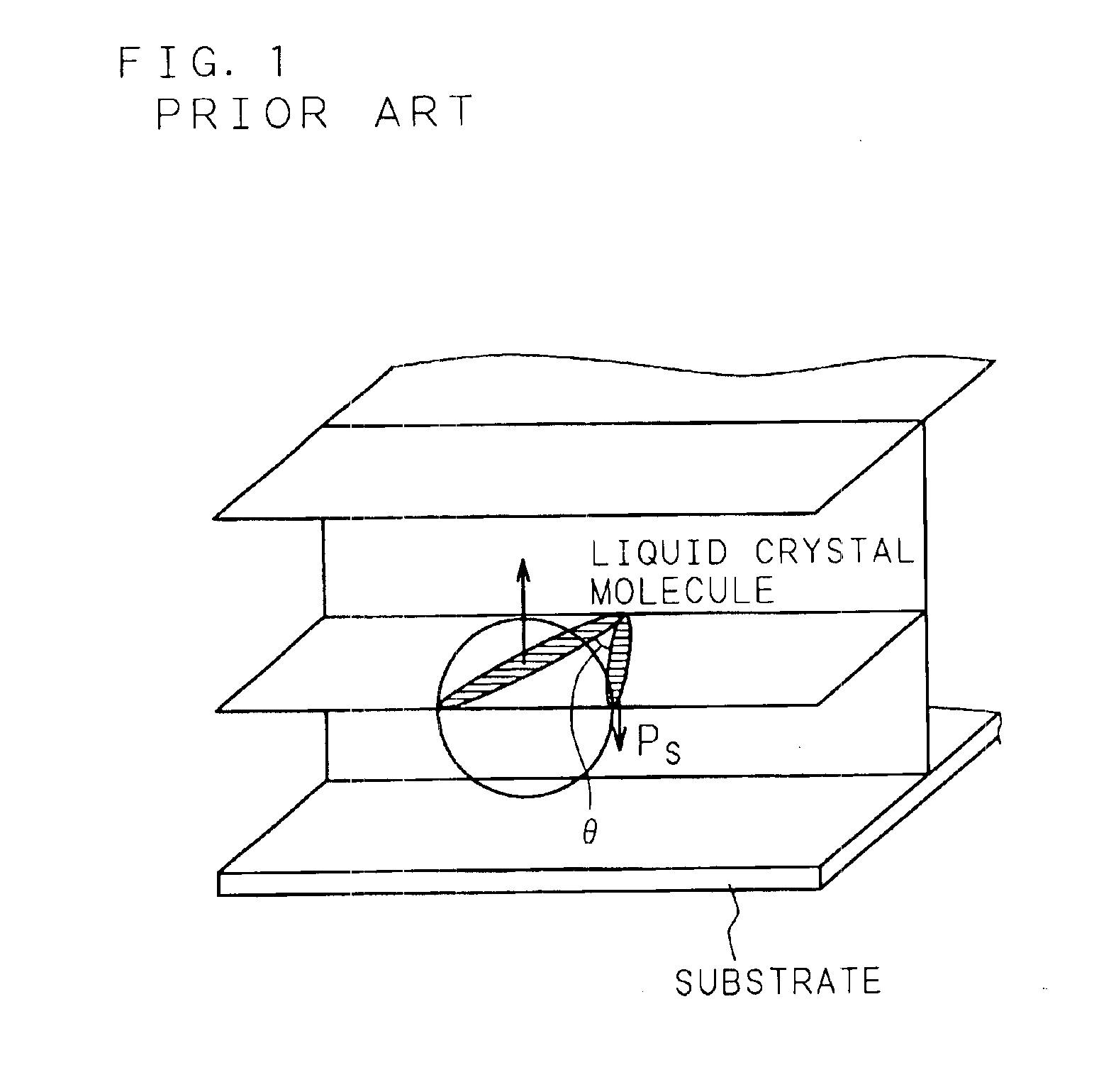 Liquid crystal display device having spontaneous polarization