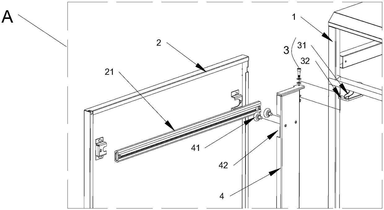 Shared medical accompanying and attending bed