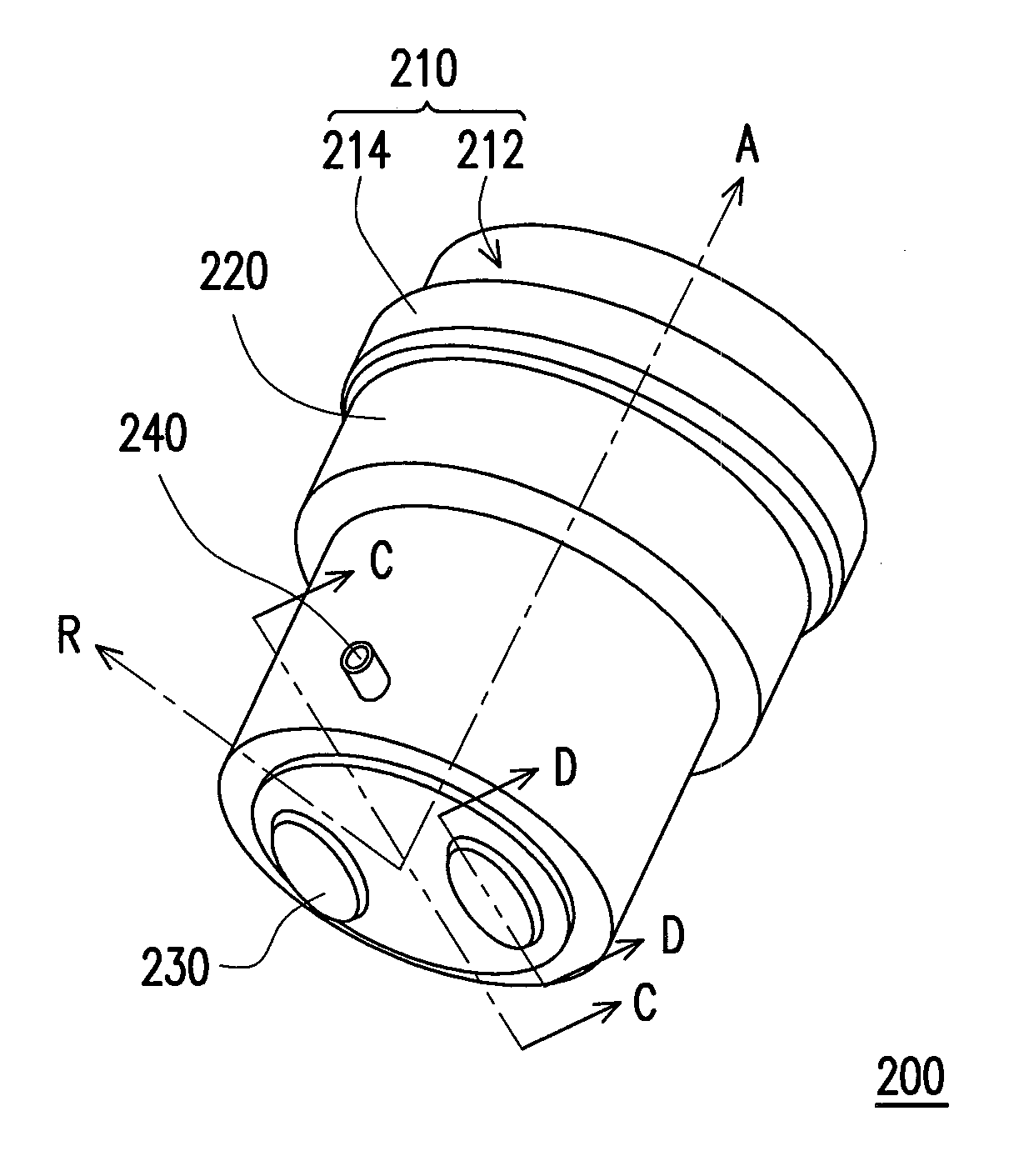 Light head and lamp using the same and assembling method of light head