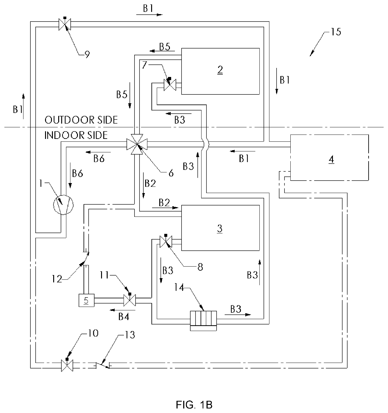 Regrigerant charge control system for heat pump systems