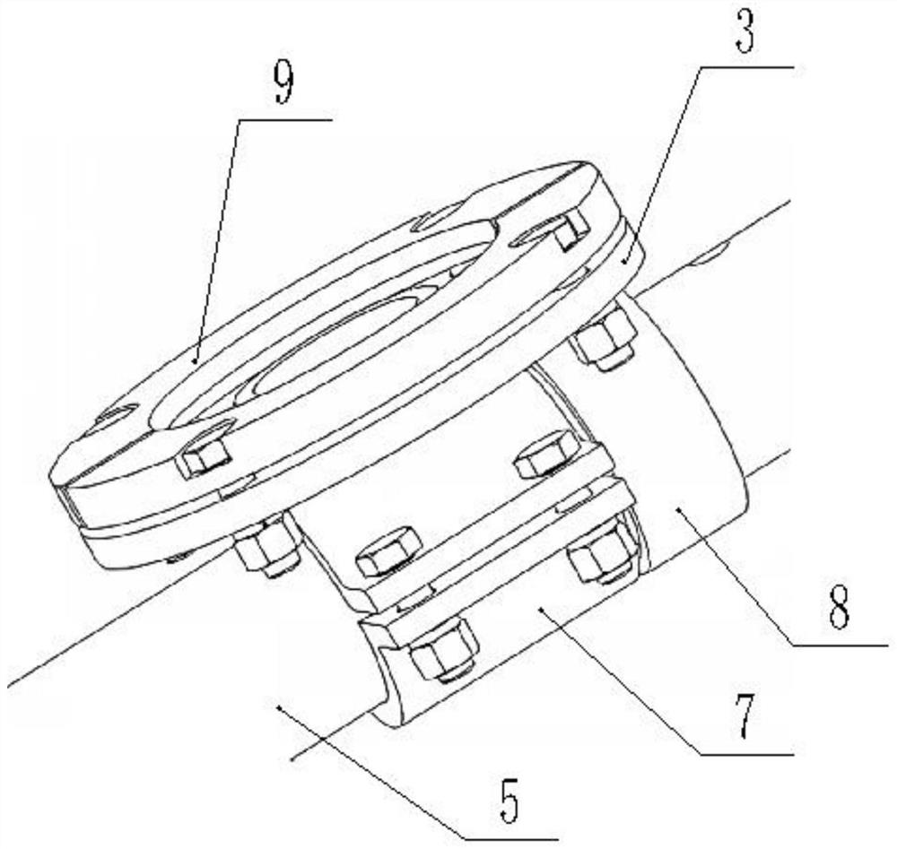 Anchoring method of all-directional drilling machine cantilever structure and drilling machine anchoring device