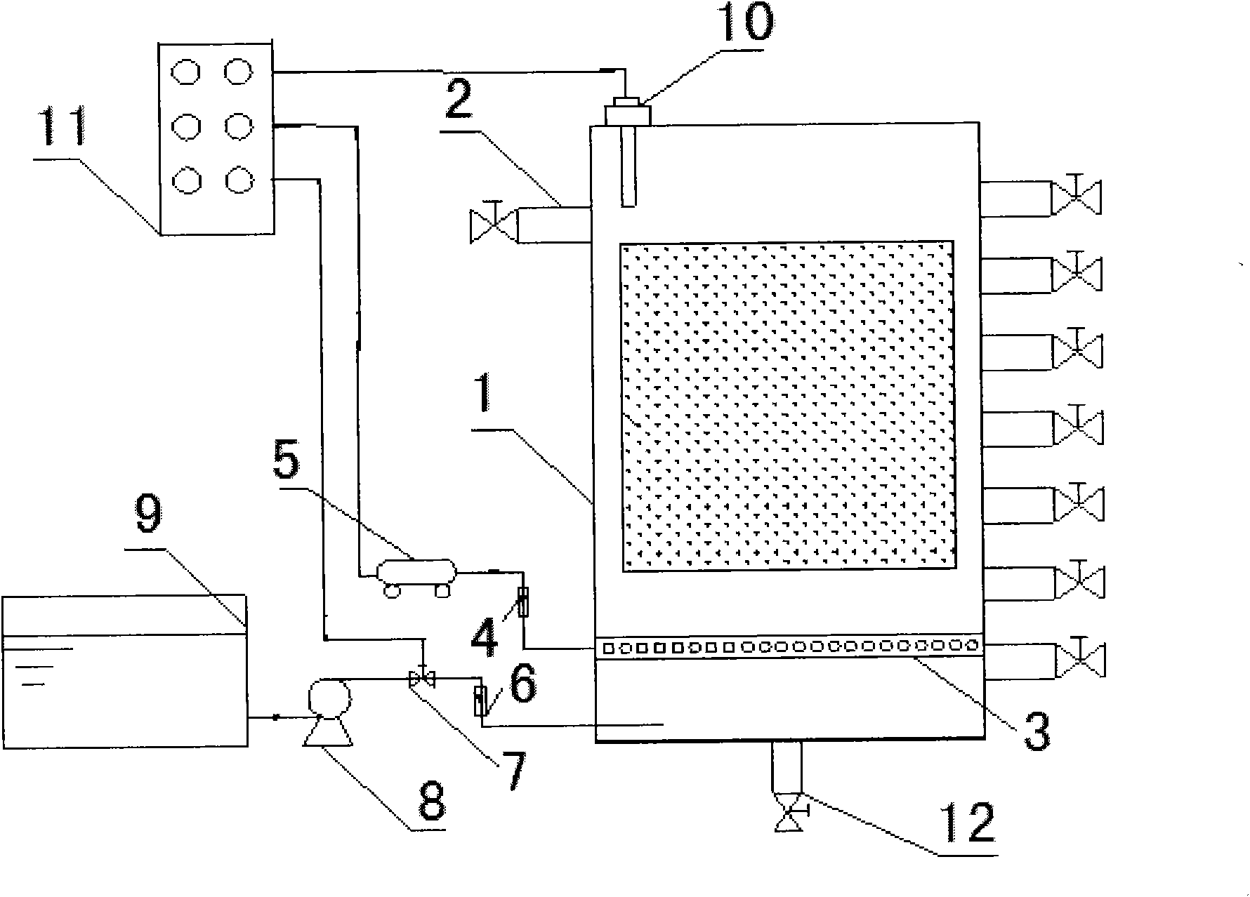 Anaerobic-sequencing batch biofilm reactor-artificial wetland method for treating piggery wastewater