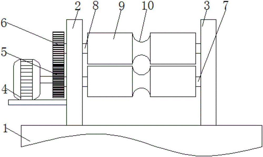 Fine adjustment beating type reinforcement bar straightening machine and use method