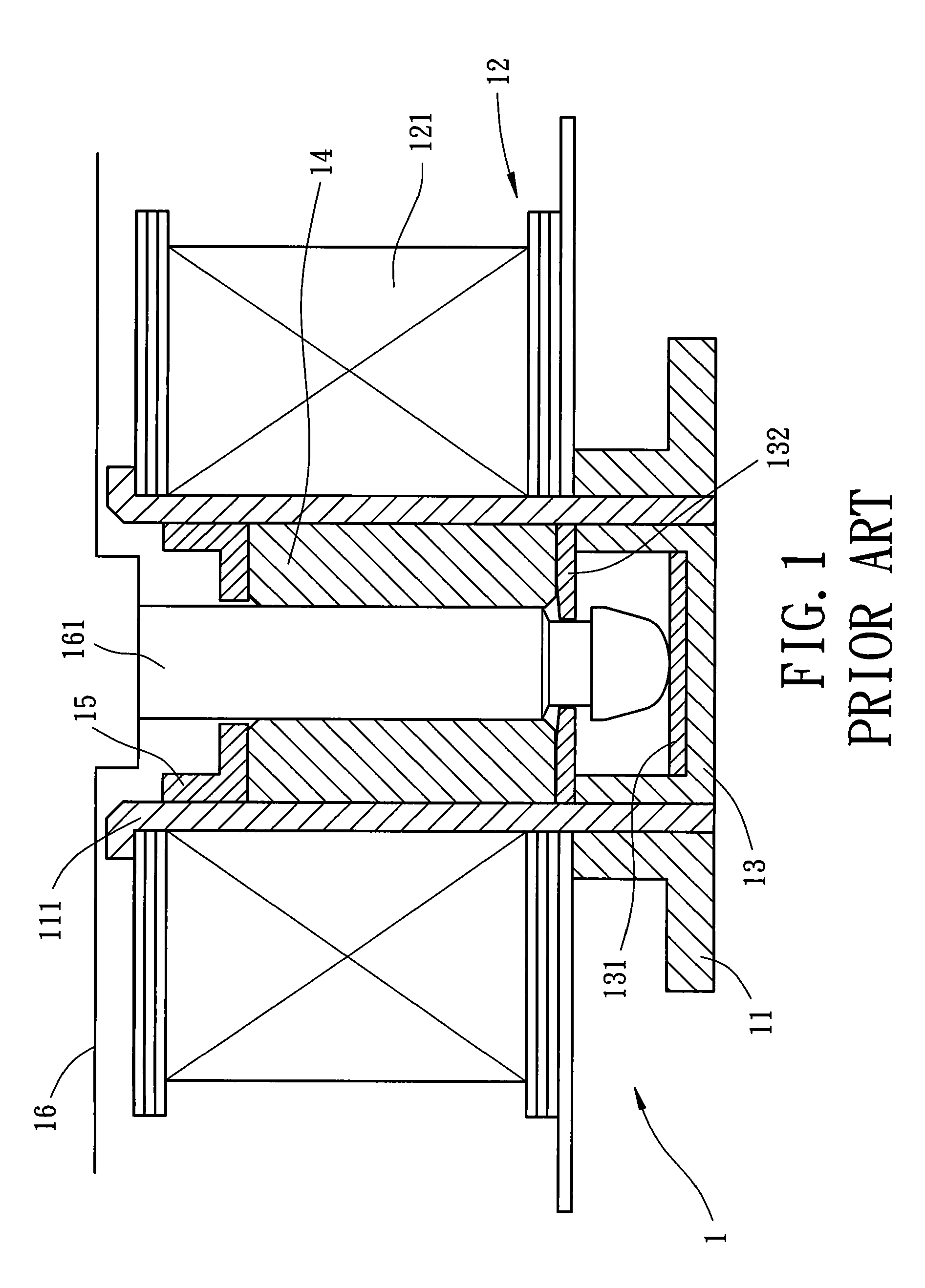 Bearing positioning structure for motor