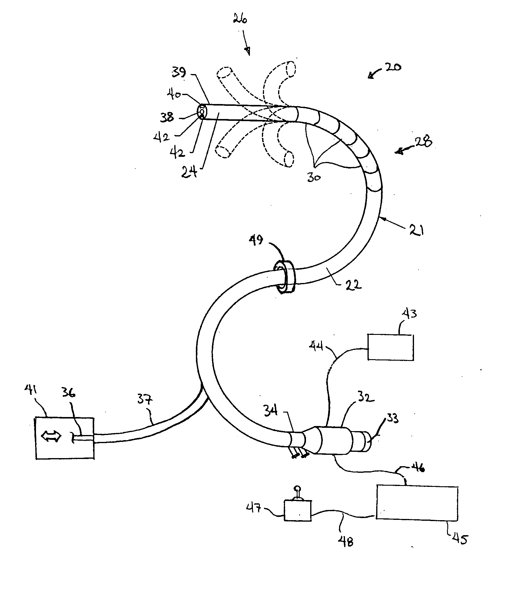 Method of navigating a therapeutic instrument with an apparatus having a handle coupled to an overtube