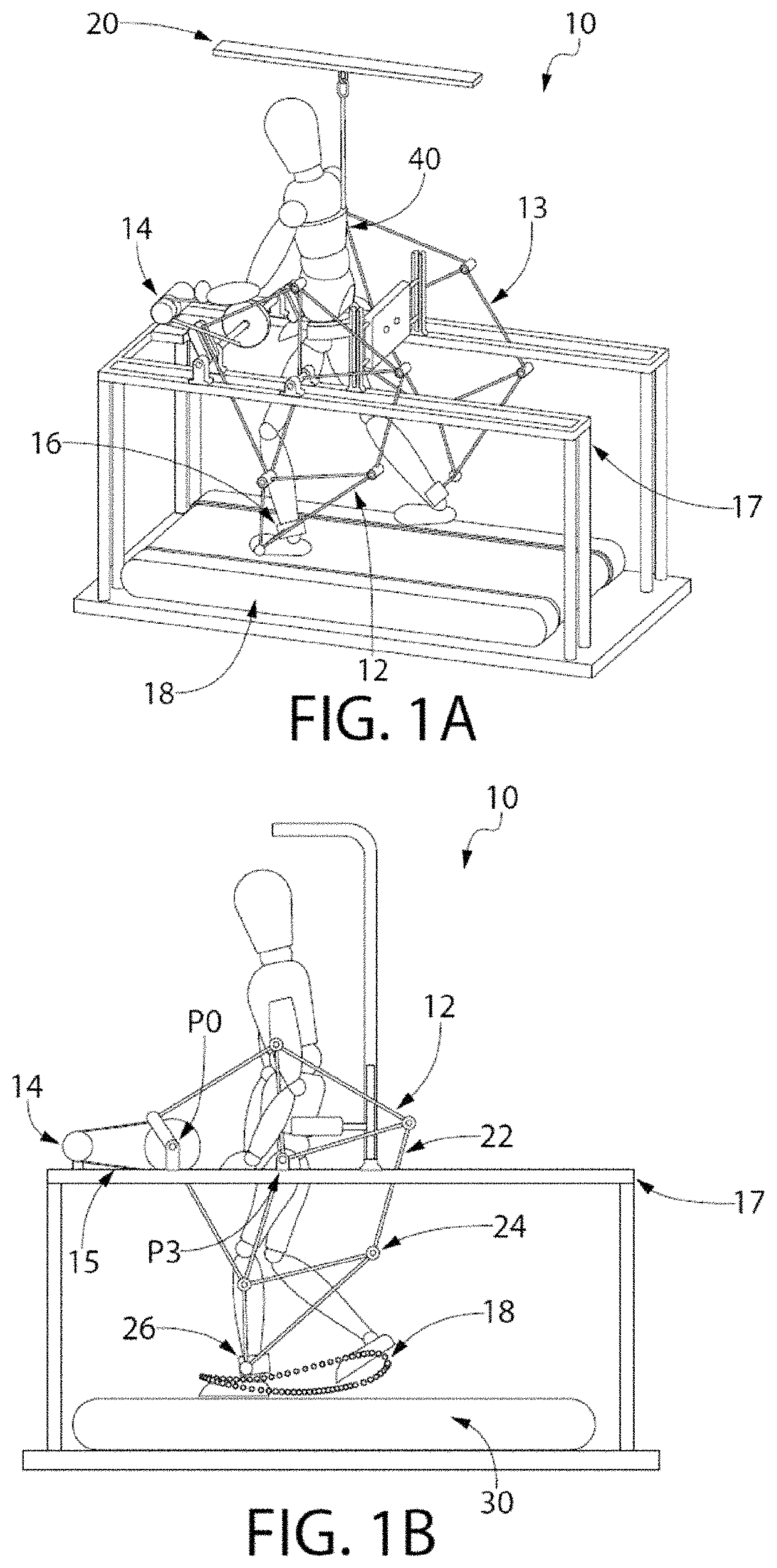 Adaptable robotic gait trainer