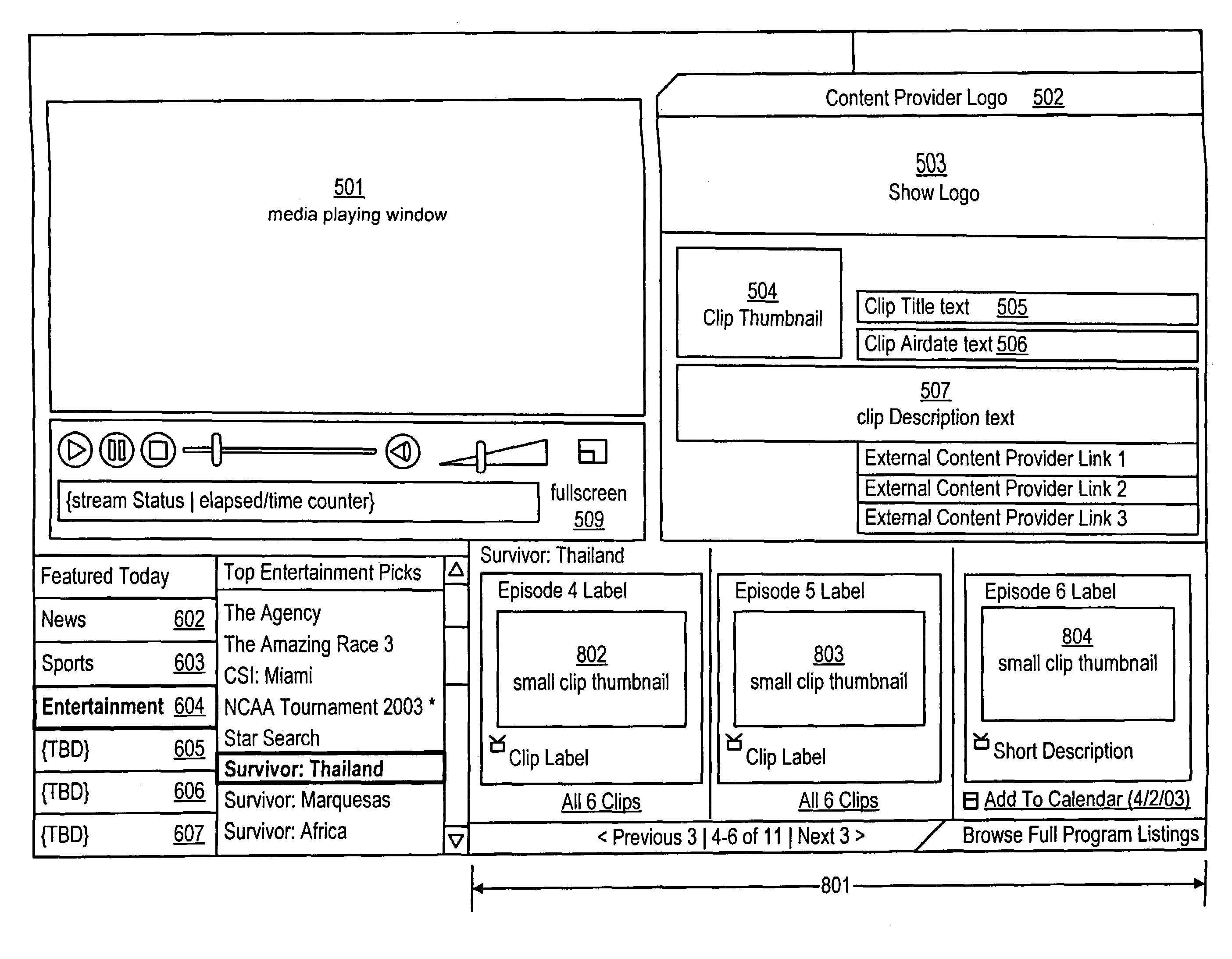 Method and apparatus for organizing and playing data